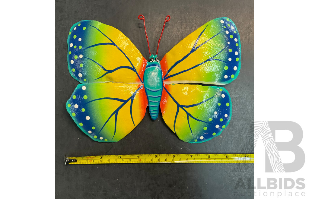 Metal Decorative Indoor Outdoor Hanging Wall Art - Gecko Lizard /Butterfly/ Dragonfly - Lot of 41