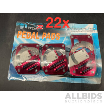 TYPE R Racing Pedal Pads - Lot of 22