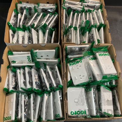 IGOTO Switches/Power Socket/ PAL Wall Plates & Data/Tv Outlet Cover - Total 180Pack