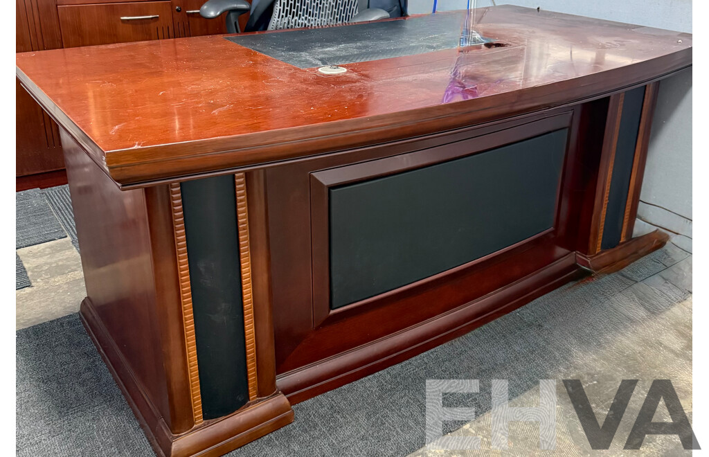 1.8M Executive Office Desk in Solid Timber