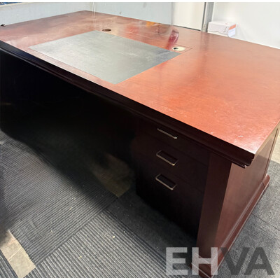 1.8M Executive Office Desk in Solid Timber