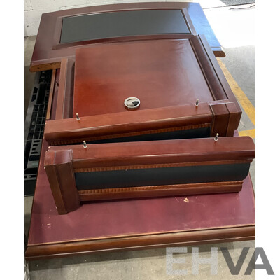 1.8M Executive Office Desk in Solid Timber