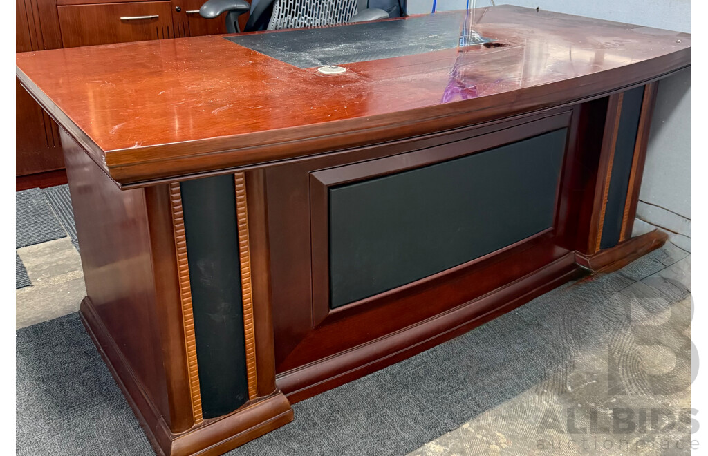 1.8M Executive Office Desk in Solid Timber
