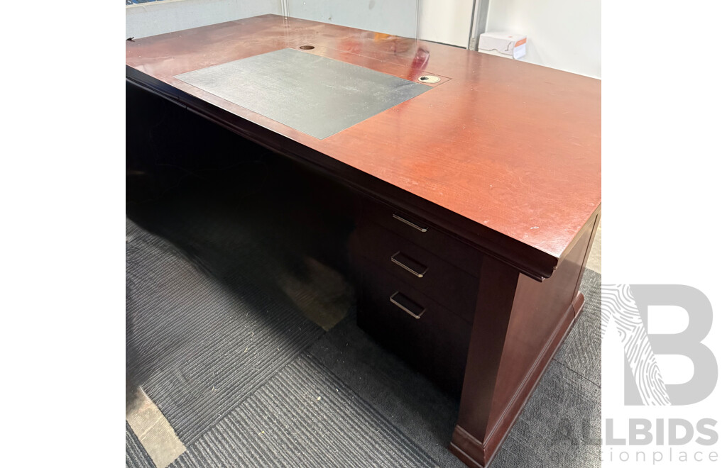 1.8M Executive Office Desk in Solid Timber