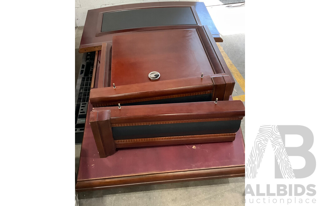 1.8M Executive Office Desk in Solid Timber