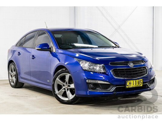 03/2016 Holden Cruze SRi Z-Series (FWD) JH MY16 4d Sedan Slipstream Blue Metallic Turbo 1.6L