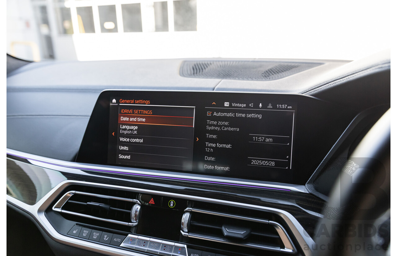 06/2019 BMW X7 xDrive30d (AWD) G07 4d Wagon Arctic Grey Brilliant Effect Metallic Twin Turbo Diesel 3.0L - 7 Seater