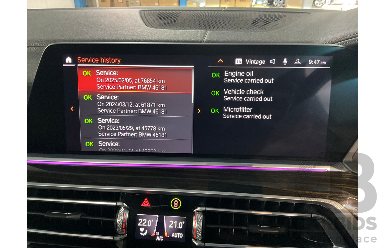 06/2019 BMW X7 xDrive30d (AWD) G07 4d Wagon Arctic Grey Brilliant Effect Metallic Twin Turbo Diesel 3.0L - 7 Seater