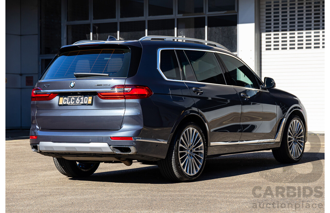 06/2019 BMW X7 xDrive30d (AWD) G07 4d Wagon Arctic Grey Brilliant Effect Metallic Twin Turbo Diesel 3.0L - 7 Seater