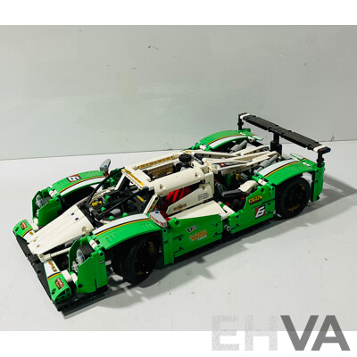 Mostly Built Lego Technic 24 Hour Race Car Set No. 42039
