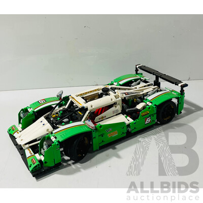Mostly Built Lego Technic 24 Hour Race Car Set No. 42039