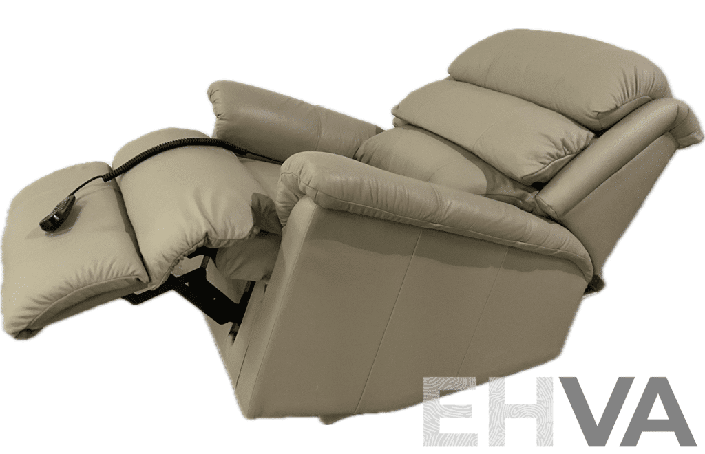 Lazboy Platinum Powert Lift Chair - Dark Cream Leather - ORP $6099
