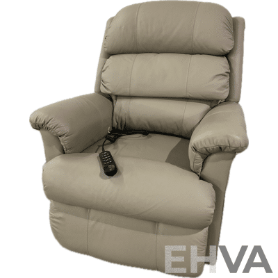 Lazboy Platinum Powert Lift Chair - Dark Cream Leather - ORP $6099