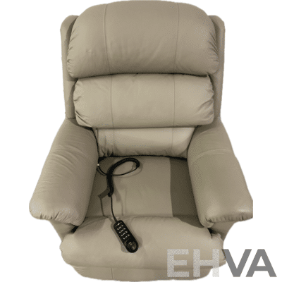 Lazboy Platinum Powert Lift Chair - Dark Cream Leather - ORP $6099