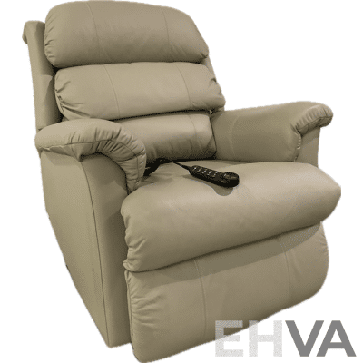 Lazboy Platinum Powert Lift Chair - Dark Cream Leather - ORP $6099