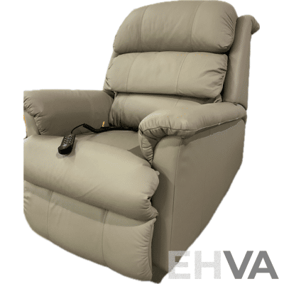 Lazboy Platinum Powert Lift Chair - Dark Cream Leather - ORP $6099