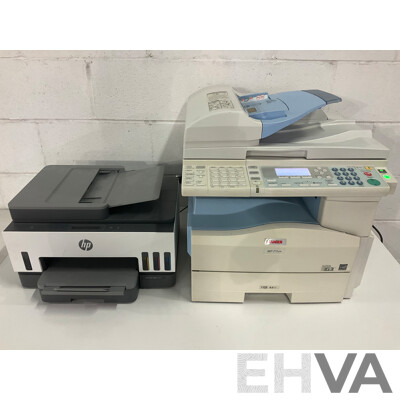 LANIER (MP171SPF) Multifunction Printer, HP Smart Tank 7305 AIO Printer - Lot of 2