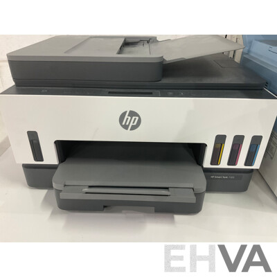 LANIER (MP171SPF) Multifunction Printer, HP Smart Tank 7305 AIO Printer - Lot of 2