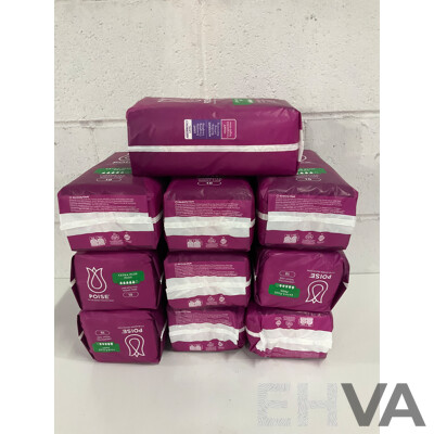 POISE 3in1 Bladder Protection Extra Plus Pads - Lot of 10