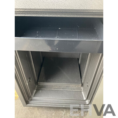 FIREMASTER Large Dual Lock Fire Safe Grey 72x49x51cm
