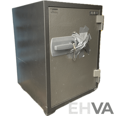 FIREMASTER Large Dual Lock Fire Safe Grey 72x49x51cm