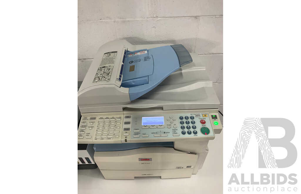 LANIER (MP171SPF) Multifunction Printer, HP Smart Tank 7305 AIO Printer - Lot of 2
