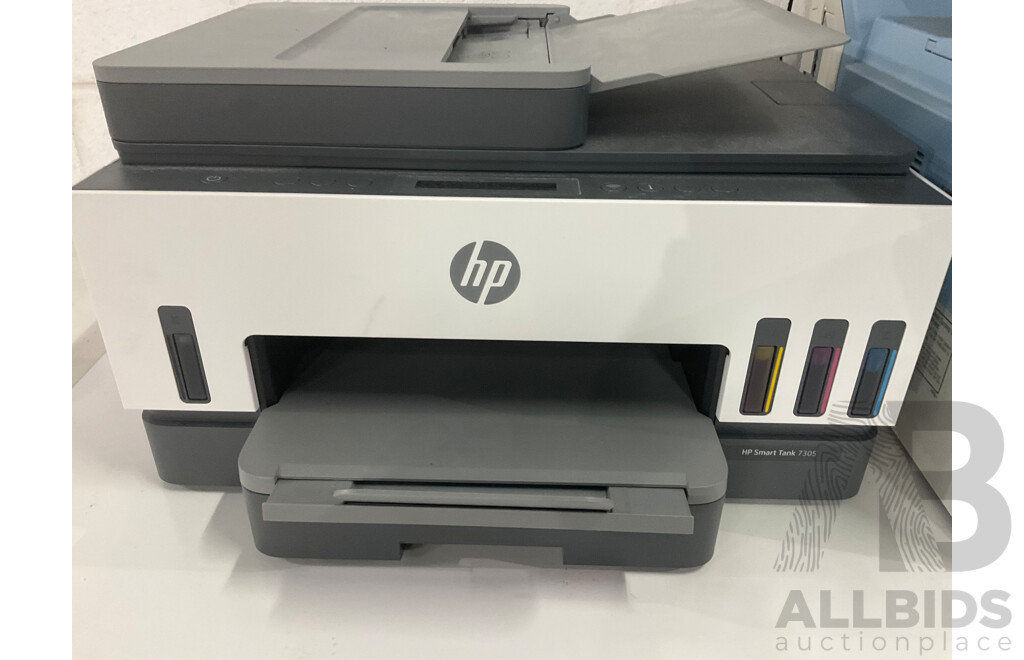 LANIER (MP171SPF) Multifunction Printer, HP Smart Tank 7305 AIO Printer - Lot of 2
