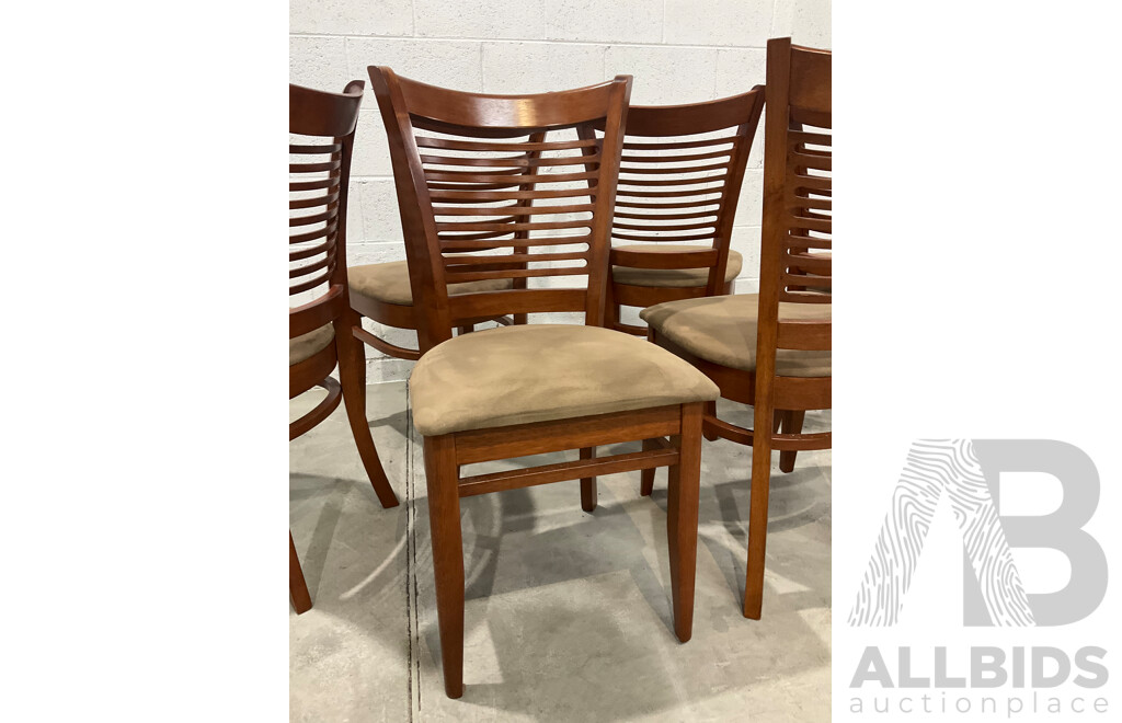 Set of Six Wooden Dinning Chairs