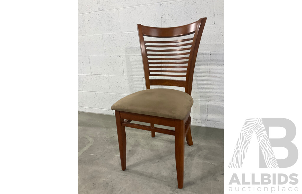 Set of Six Wooden Dinning Chairs