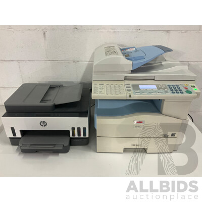 LANIER (MP171SPF) Multifunction Printer, HP Smart Tank 7305 AIO Printer - Lot of 2