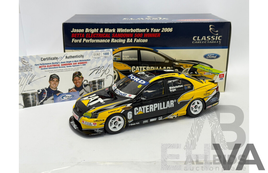 Classic Carlectables 2006 Ford BA Falcon FPR Bright/Winterbottom Sandown Winner - 1/18 Scale