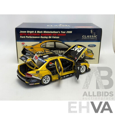 Classic Carlectables 2006 Ford BA Falcon FPR Bright/Winterbottom Sandown Winner - 1/18 Scale