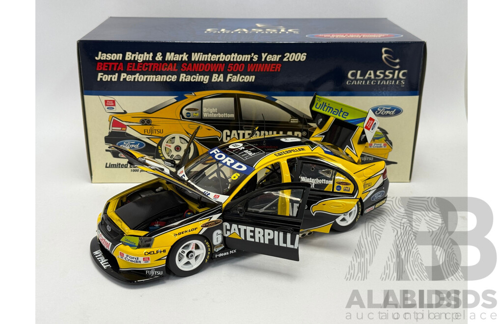 Classic Carlectables 2006 Ford BA Falcon FPR Bright/Winterbottom Sandown Winner - 1/18 Scale