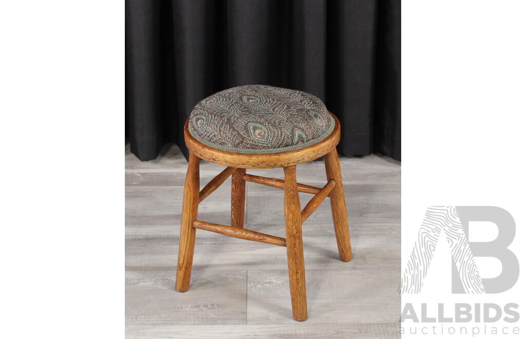 American Oak Milking Stool
