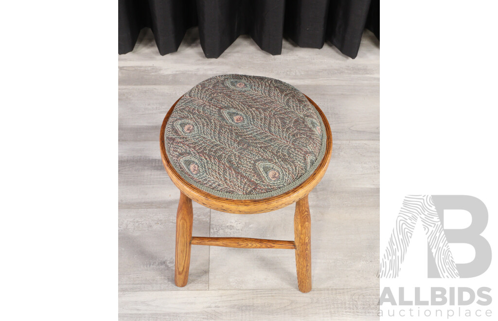 American Oak Milking Stool