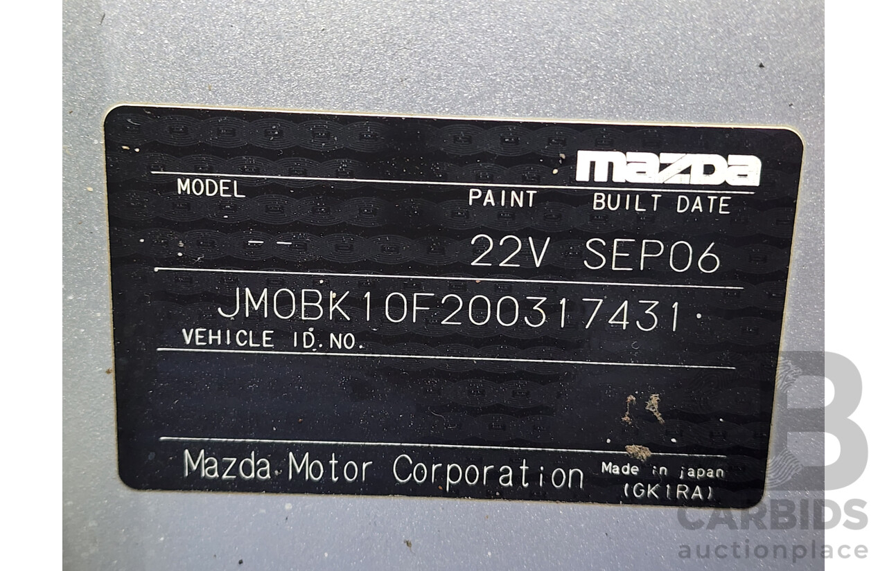 9/2006 Mazda Mazda3 NEO BK MY06 UPGRADE 4d Sedan Silver 2.0L