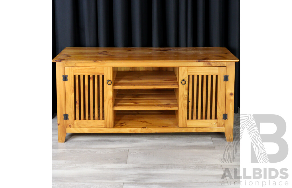Modern Pine Entertainment Unit