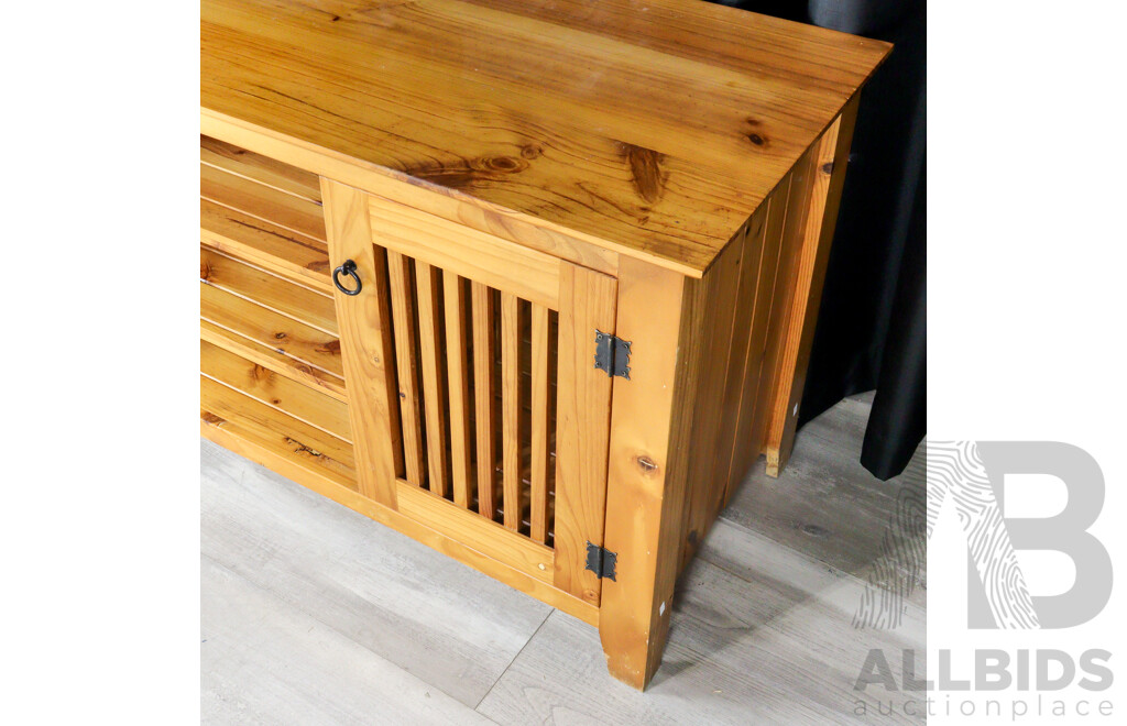 Modern Pine Entertainment Unit