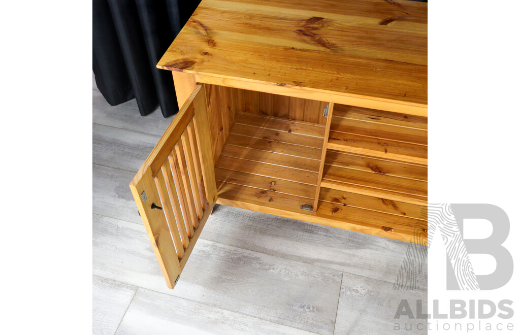 Modern Pine Entertainment Unit