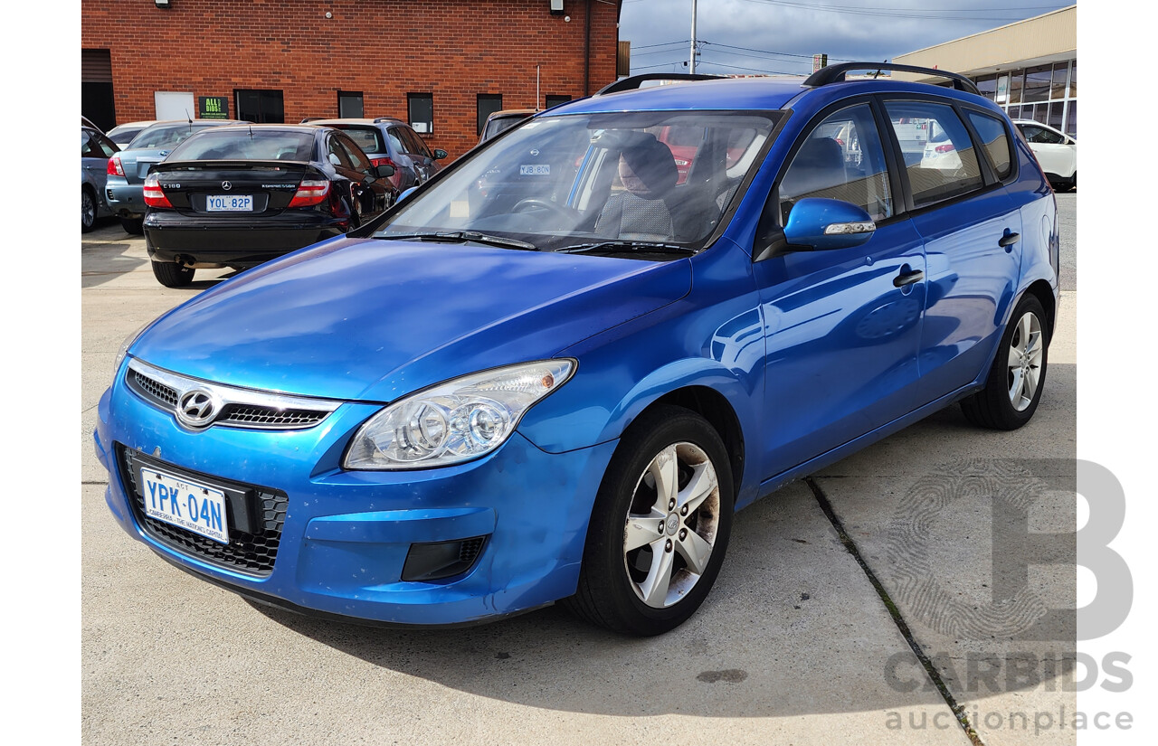 6/2010 Hyundai i30 cw SX 1.6 CRDi FD MY10 4d Wagon Blue 1.6L