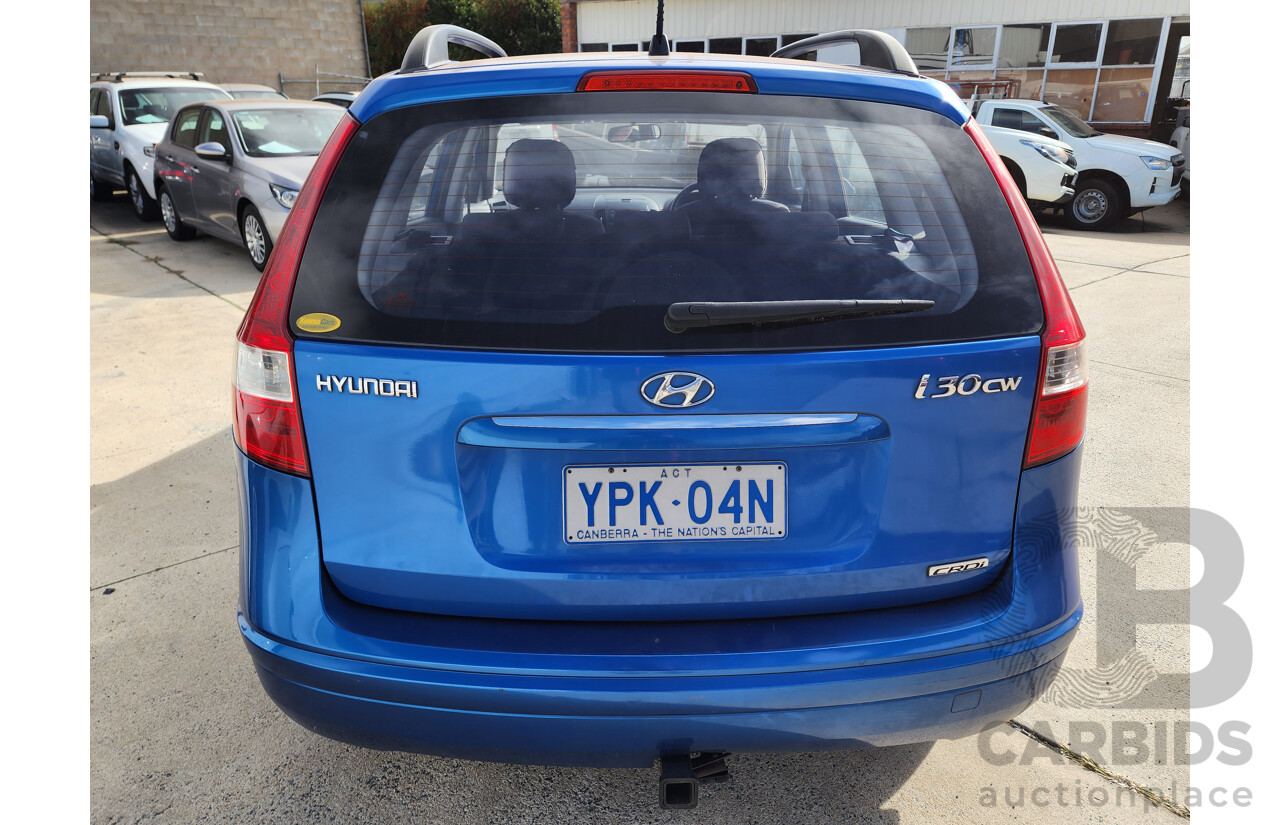 6/2010 Hyundai i30 cw SX 1.6 CRDi FD MY10 4d Wagon Blue 1.6L