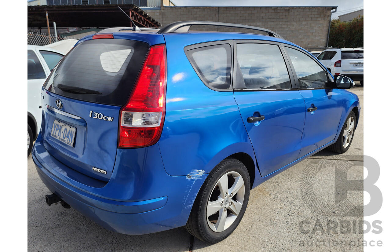 6/2010 Hyundai i30 cw SX 1.6 CRDi FD MY10 4d Wagon Blue 1.6L