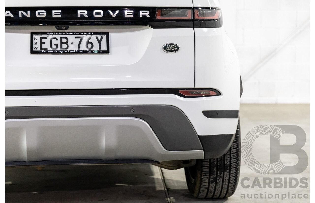 01/2020 Range Rover Evoque D180 S (AWD) L551 132kW MY20.5 4d Wagon Fuji White/Santorini Black Roof Turbo Diesel 2.0L