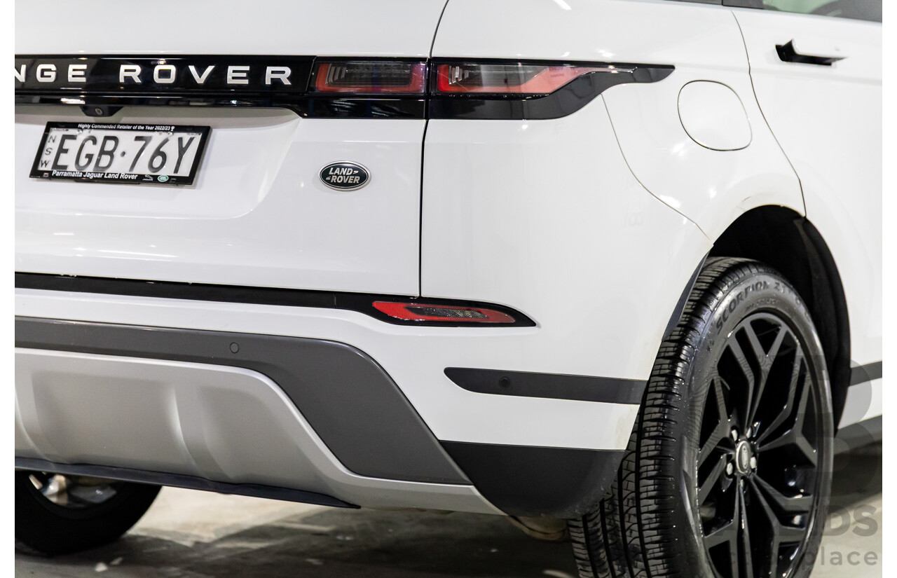 01/2020 Range Rover Evoque D180 S (AWD) L551 132kW MY20.5 4d Wagon Fuji White/Santorini Black Roof Turbo Diesel 2.0L