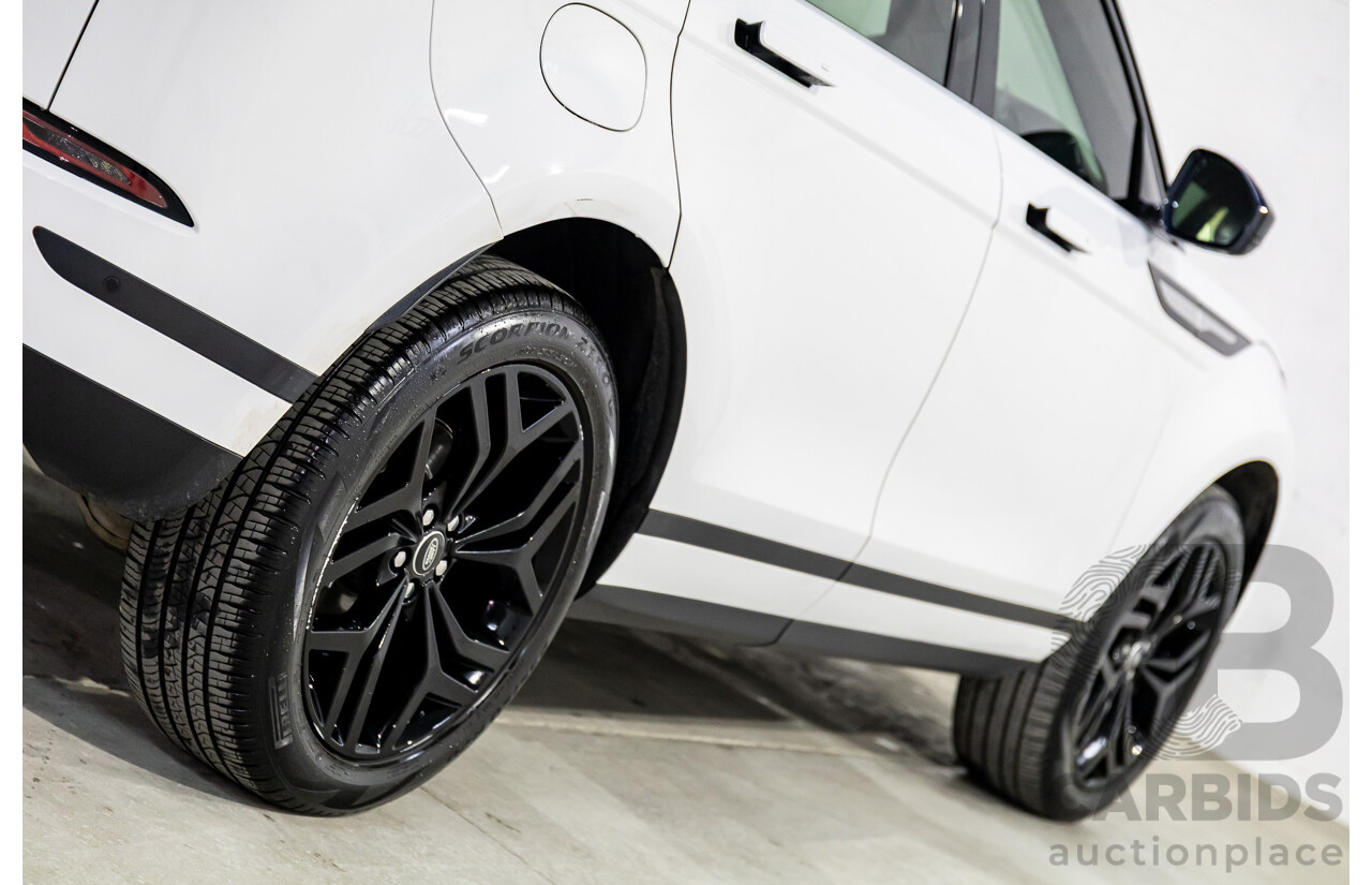 01/2020 Range Rover Evoque D180 S (AWD) L551 132kW MY20.5 4d Wagon Fuji White/Santorini Black Roof Turbo Diesel 2.0L