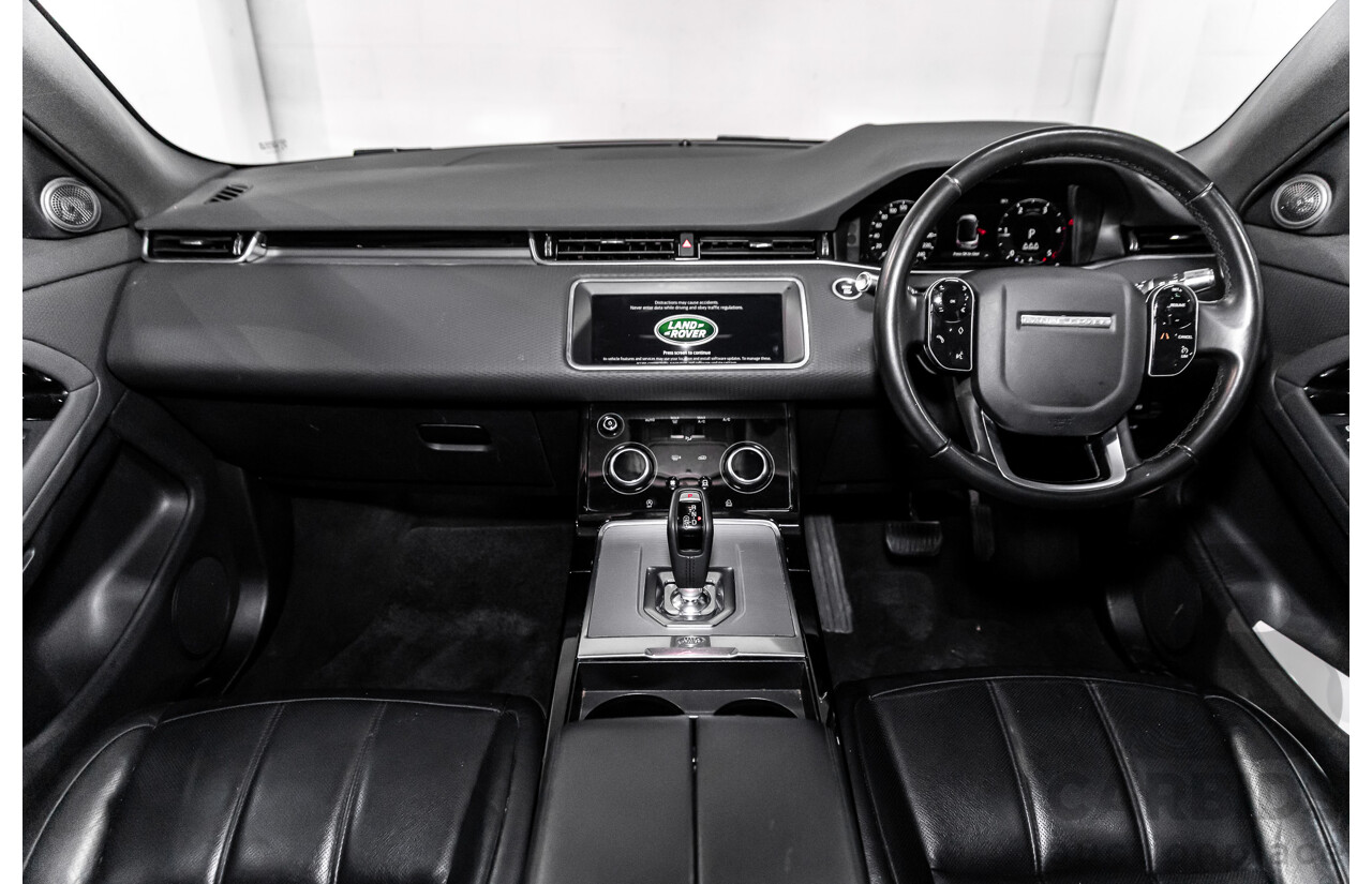 01/2020 Range Rover Evoque D180 S (AWD) L551 132kW MY20.5 4d Wagon Fuji White/Santorini Black Roof Turbo Diesel 2.0L