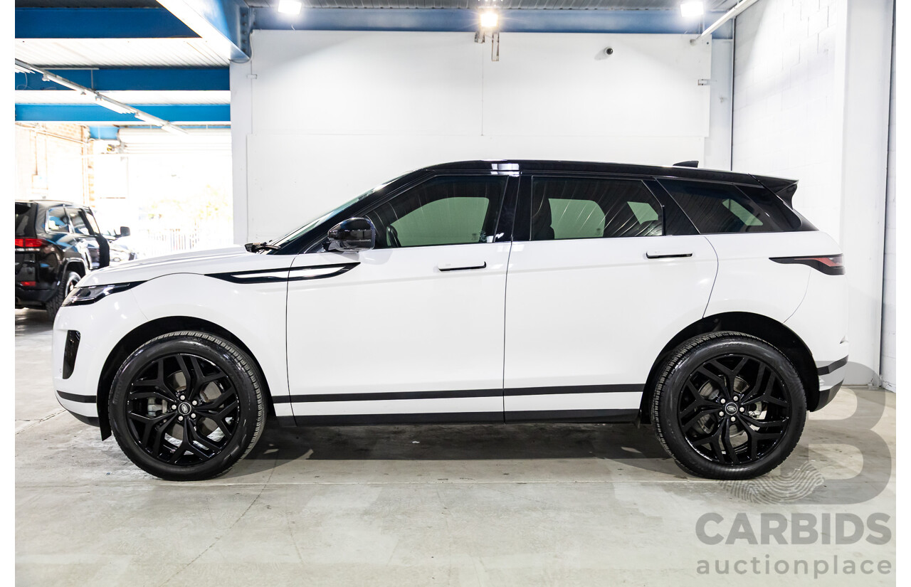 01/2020 Range Rover Evoque D180 S (AWD) L551 132kW MY20.5 4d Wagon Fuji White/Santorini Black Roof Turbo Diesel 2.0L