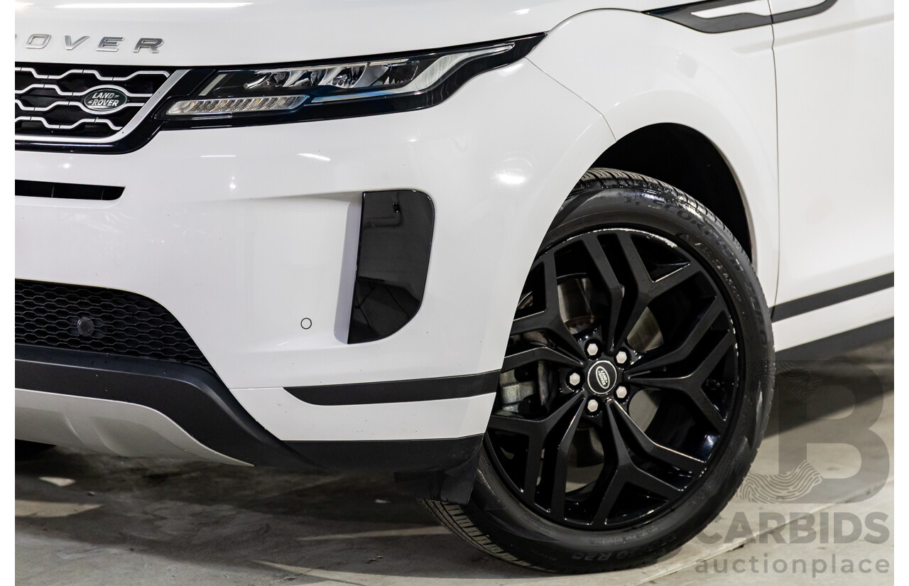 01/2020 Range Rover Evoque D180 S (AWD) L551 132kW MY20.5 4d Wagon Fuji White/Santorini Black Roof Turbo Diesel 2.0L