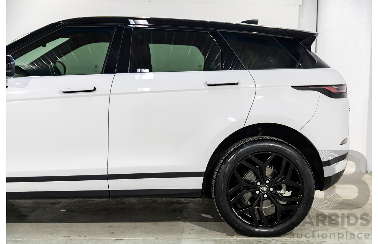 01/2020 Range Rover Evoque D180 S (AWD) L551 132kW MY20.5 4d Wagon Fuji White/Santorini Black Roof Turbo Diesel 2.0L