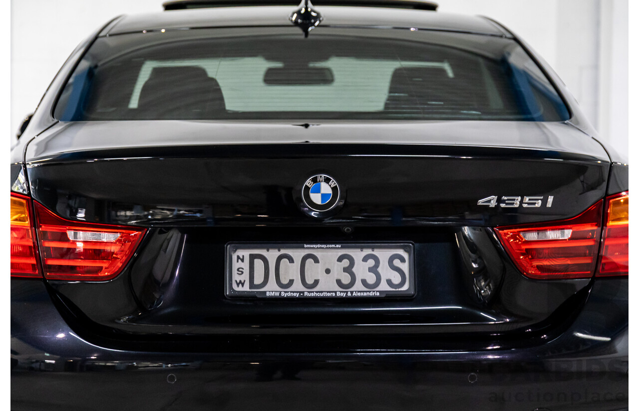 11/2015 BMW 435i F32 MY15 2d Coupe Black Sapphire Metallic Turbo 3.0L